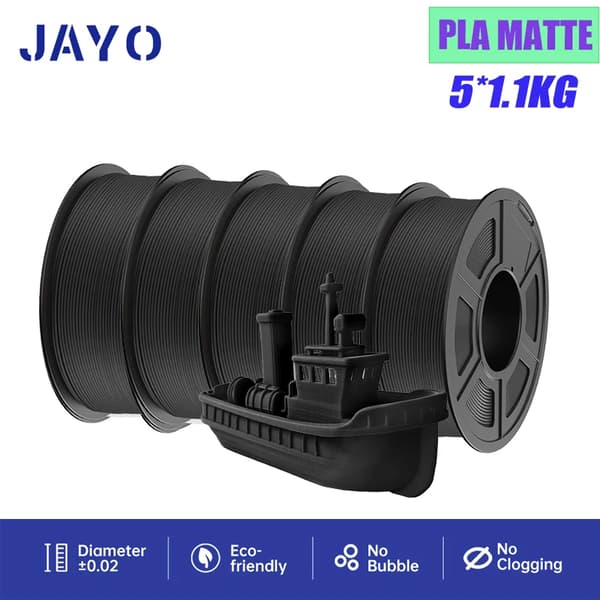 3D-printer filament, miljøvenligt materiale, høj præcisionsprint,PLAYG Sort-5.5KG