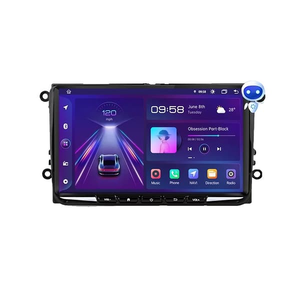 Bil Audio System, Touch Screen Display, Smartphone Kompatibilitet