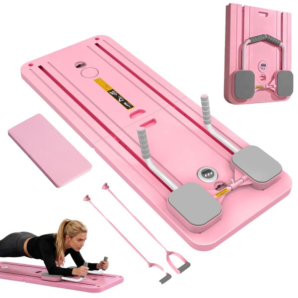 Fitness Push-up Board, Multitasking Design, Holdbart Materiale,pink