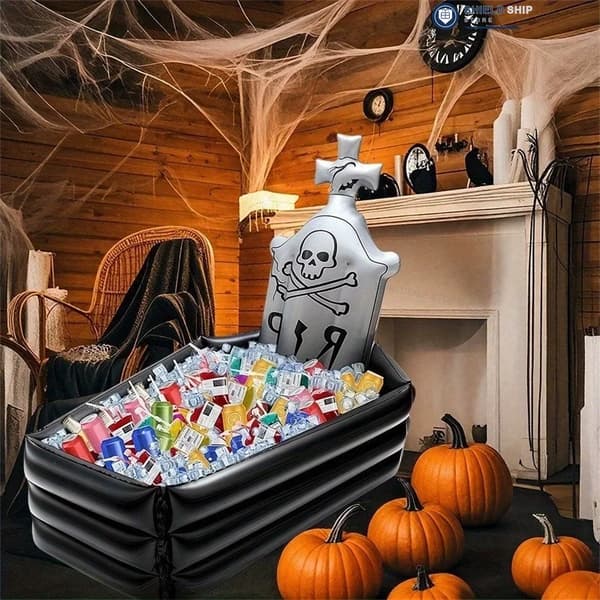 Oppustelig Køler, Halloween Tema, Stor Kapacitet Dekoration,Uden luft