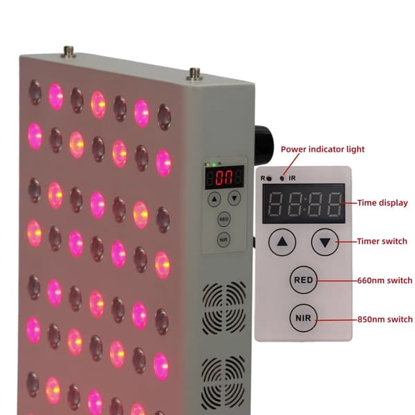 LED Lysterapi Panel, EU Stik, Anti-Aldring og Smertelindrende Behandlinger,T1000PRO med stativ