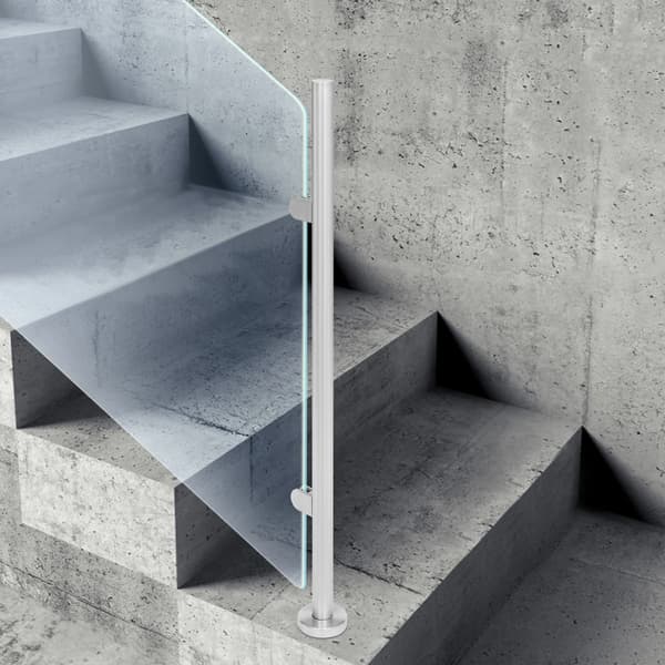 Räcke Post, 316 Rostfritt Stål, Lätt Installation,Silver