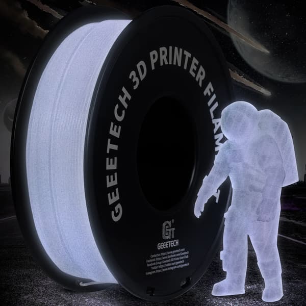 3D-printfilament, selvlysende, høj kompatibilitet,HVID