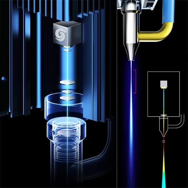 Lasergraver, 5W Effekt, Automatisk Luftassistance,SCULPFUN S30