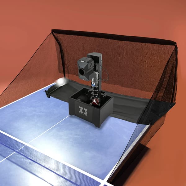 Ping Pong Bold Maskine, 10 Programmerbare Tilstande, Trådløs Kontrol,sort