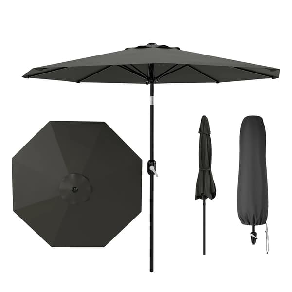 Paraply, Vindafvisende Design, UPF 50+ Beskyttelse,jern-b, Grå A, 8K-b