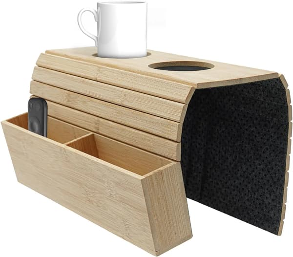 Bambu Soffbricka, Mått 34 cm x 49,5 cm, Vikt 1,4 kg, Rektangulär Form, Halkfri Botten, Minimalistisk Stil