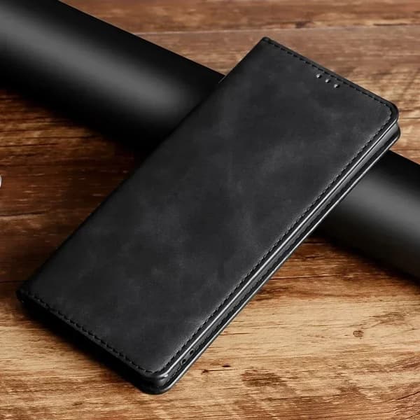 Telefonetui, Flip-design, Magnetlukning,sort-a, OnePlus 8