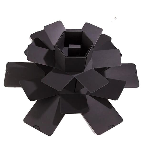 Overraskelsesboks, Multi-lags Design, Kreativ DIY Tilpasning,som vist, sort