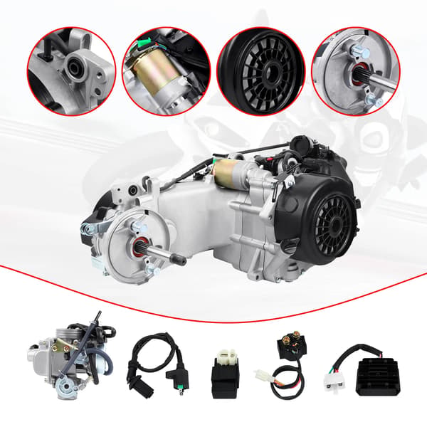 Motorpaket, 150CC Encylindrig, 4-Takts Växellåda,Silver