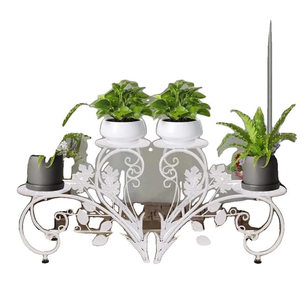 Blomsterställ, Modern Design, Set om 2,VIT