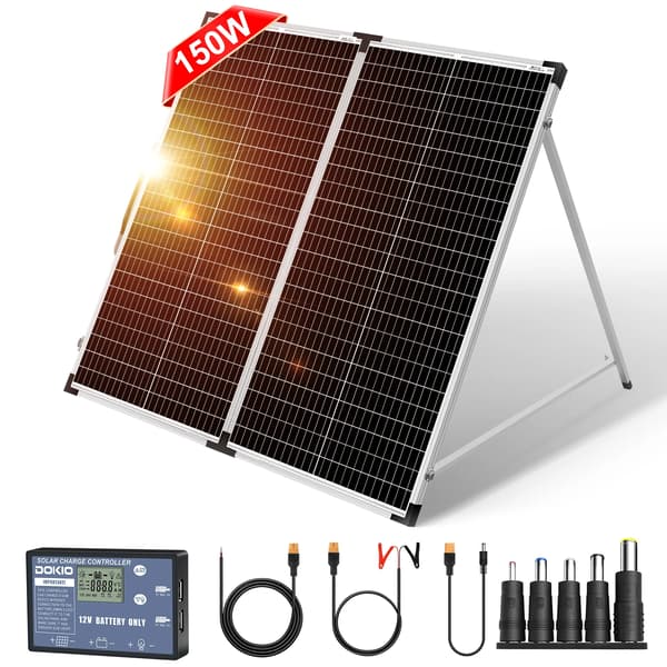 Solpanel, Monokristallint Material, Bärbar Design,160W