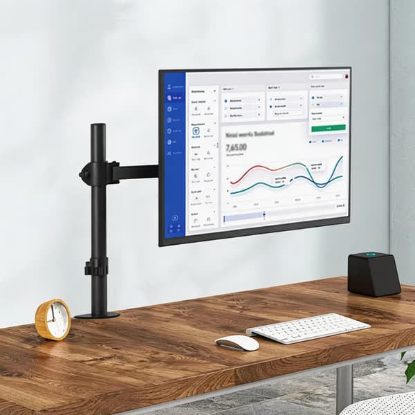 Monitorarm, Højdejusterbar, Ergonomisk Design,sort