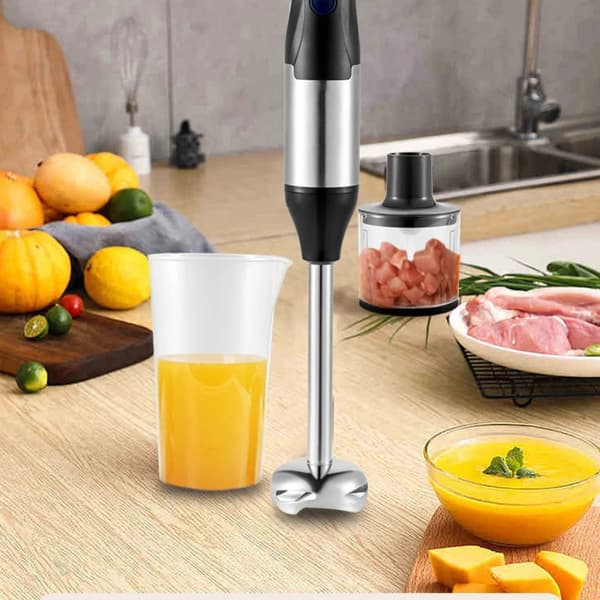 Håndblender, Rustfrit Stål Krop, Justerbar Hastighed,EU STIK