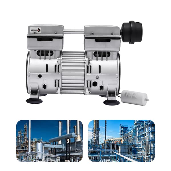 Vakuumpump, 750W Effekt, 65-70 L/min Luftflöde,EU, Silver, 220V
