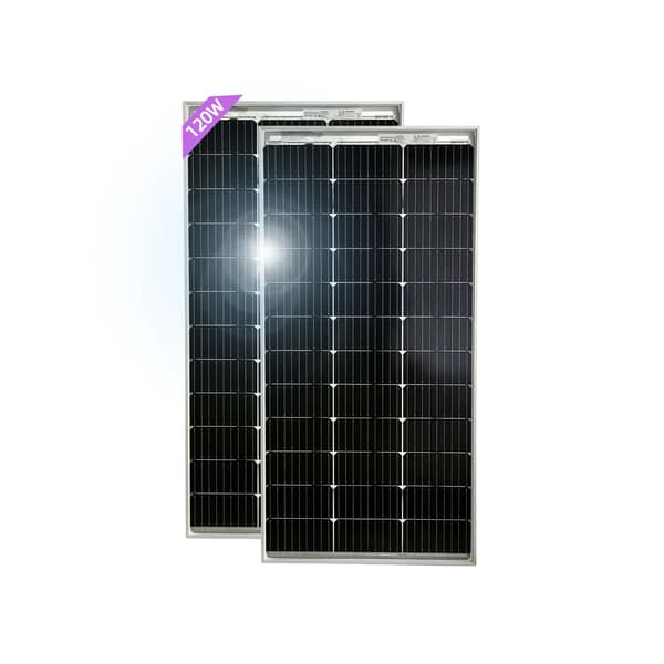 Solpanel, Høj Effektivitet, Alsidig Anvendelse,Bifacial 120W 2PCS