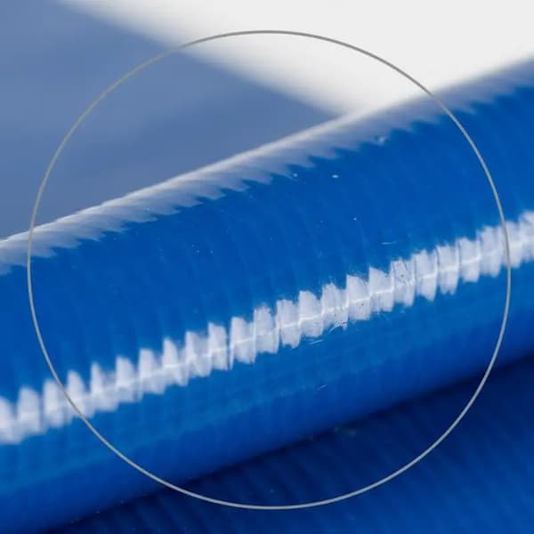 Avloppsslang, PVC-tyg, Väderbeständig design,Röd