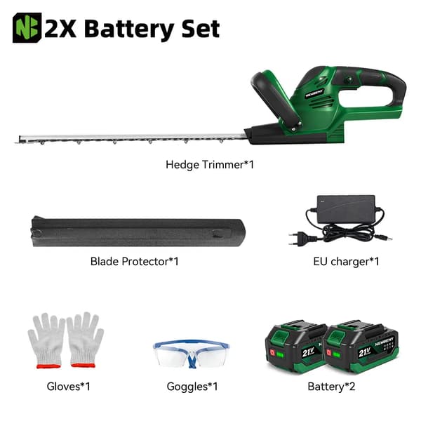Häcksax, 2000W Effekt, Höghastighetsprestanda, 2 Batteri