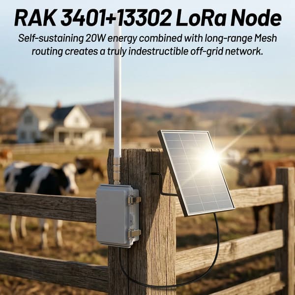 LoRa Node, Solenergi, Vandtæt Design,868MHz