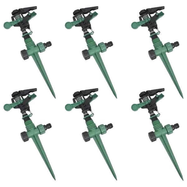 Impuls Gräsmatta Sprinkler, Metallkonstruktion, Justerbart Sprutmönster,Grön
