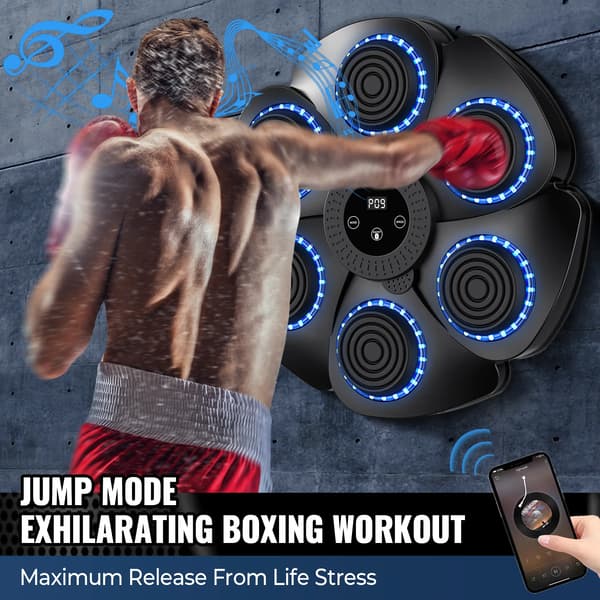 Musik Bokse Maskine, 9 Hastighedsindstillinger, Bluetooth Forbindelse,sort