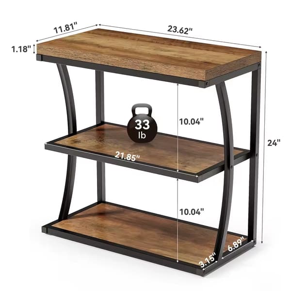 Sidobord, Rustik Design, Hållbar Konstruktion, Brun