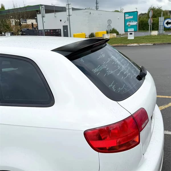 Bagagerums Spoiler, Blank Finish, Nem Installation,sort