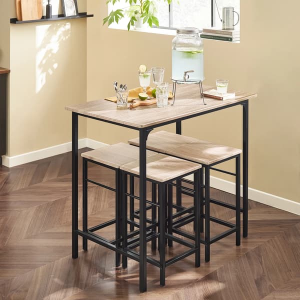 Matbord Set, Modern Stil, Lätt Montering,Natur