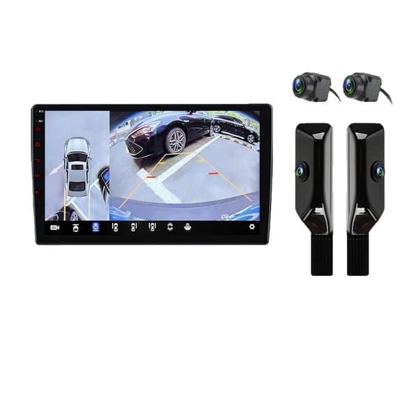 Bilstereo, 360° Surround View System, Trådløs forbindelse, kompatibel med Audi TT 2 2006-2014,V1Plus(4+64GB)4G+360B