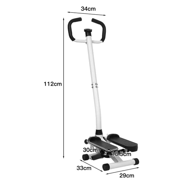 Trappe Stepper, Helkrops Træning, Robust Konstruktion,Elfenben