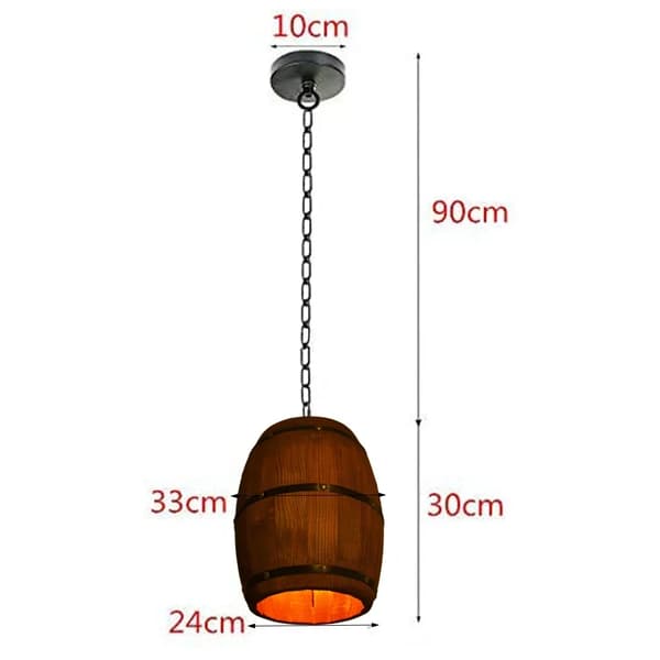 Pendellampe, Rustik Design, Justerbar Højde,lys gul, sort