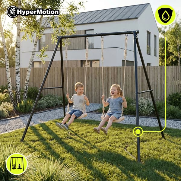 Havegyngestol, Justerbar, Elegant Design,GRÅ