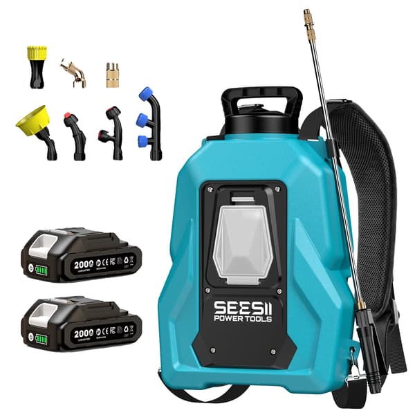 Elektrisk Sprøjte, 20L Kapacitet, 100 psi Ydelse,med 2X2.0Ah