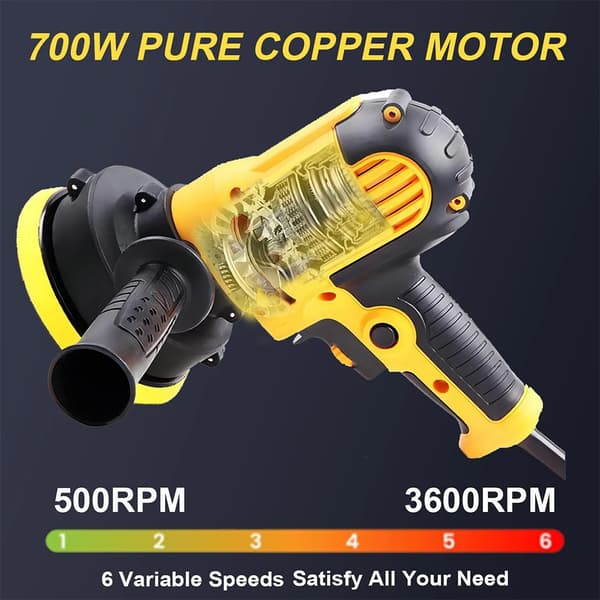 Bilpolerer, 700W Effekt, Justerbar Hastighed,220V