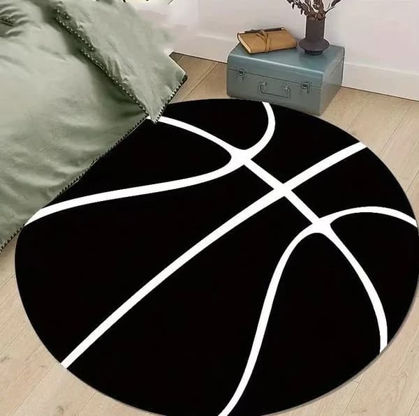 Gulvtæppe, Geometrisk Design, Blødt Polyester Materiale,4, 80x80cm