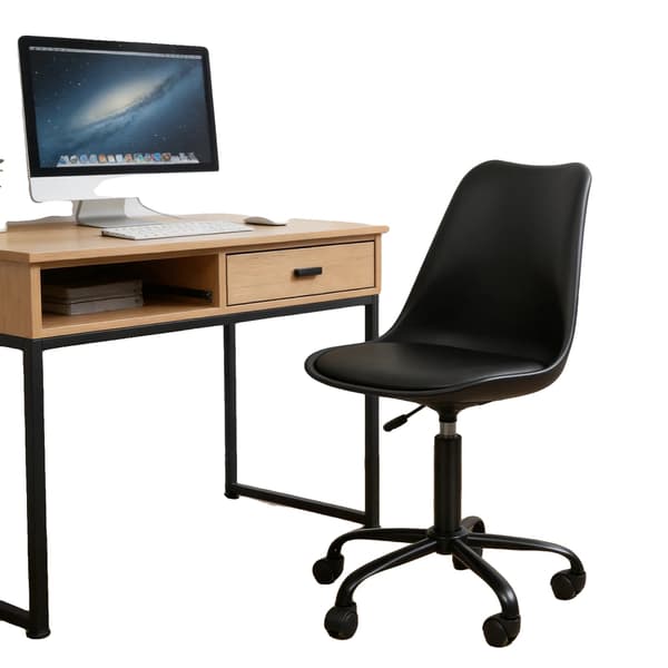 Kontorstol, Ergonomisk Design, Glat Manøvredygtighed,sort