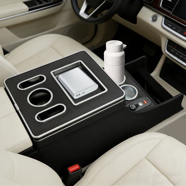 Armstödslåda, Högkvalitativa Material, Lätt Installation,svart