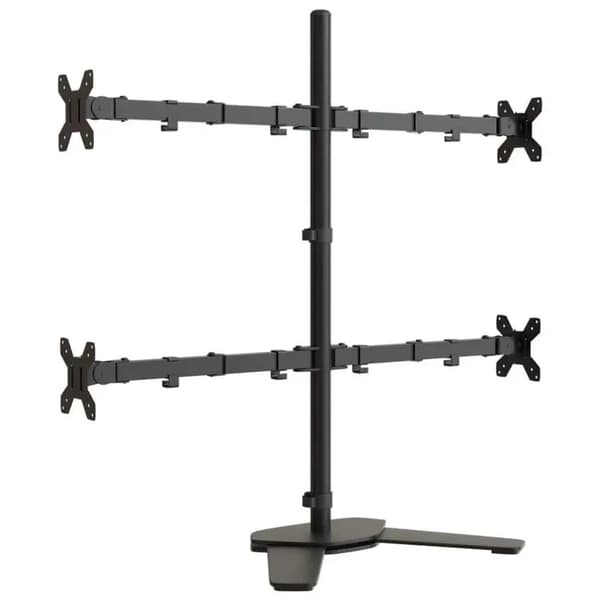 Monitorställ, Justerbar Höjd, Robust Stål Design,Svart