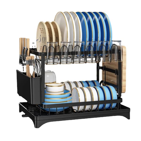Opbevaringsreol, Multi-Niveau Design, Holdbart Kulstofstål,2-Tier A