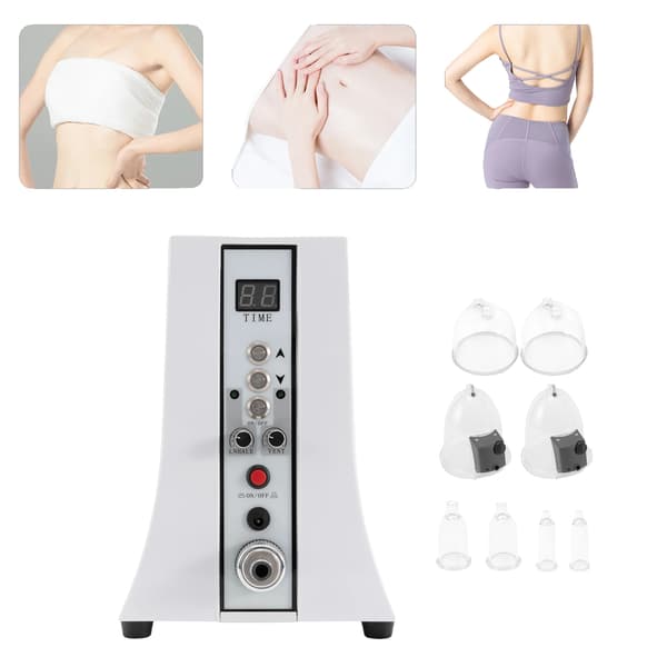 Vakuumterapi Maskine, 32 Kopper, 110V-240V, 30W Effekt, Justerbar 1-60min Timer, ABS Materiale