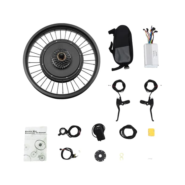 Ebike Modifieringskit, 48V Motor, Skivbroms,svart