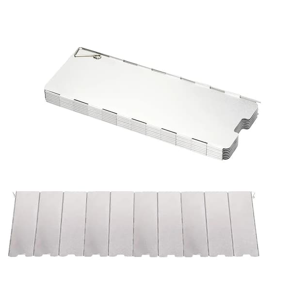 Vindskydd, Bärbar Design, Hållbar Aluminiumlegering,10 Tallrikar