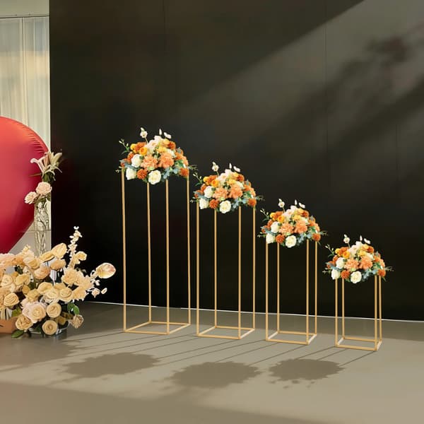 Blomsterstand, Moderne Geometrisk Design, Alsidig til Begivenheder,M, GUL