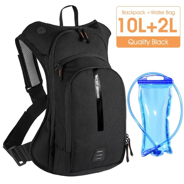Rygsæk, 2L Hydration Blære, Ergonomisk Design,10L vandpose