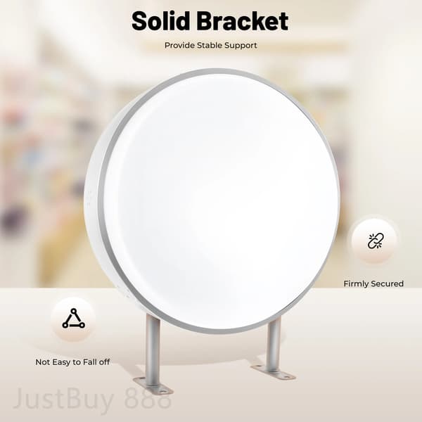 LED Lysboks, Dobbelt-Sidet Design, Energi Effektiv,hvid