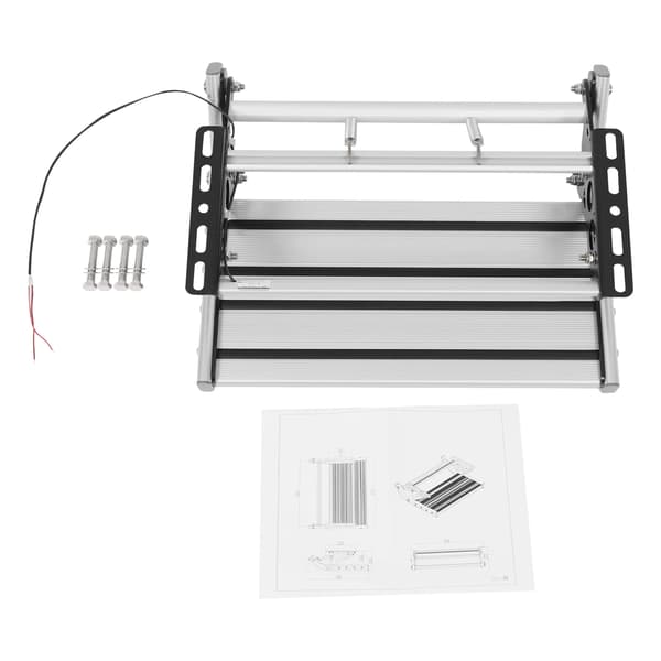 Foldbar RV-trin, Aluminiumlegering Konstruktion, LED-lysbar,Sølv