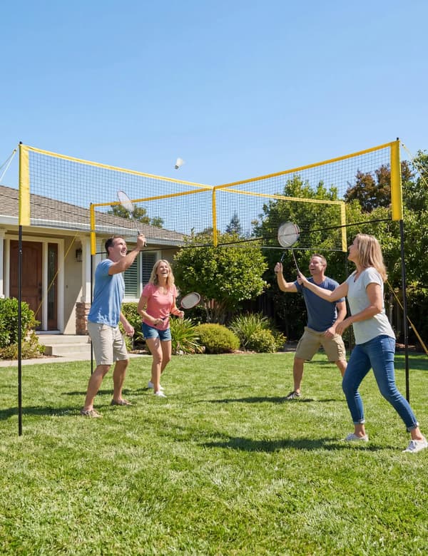 Volleyballspil Sæt, Justerbar Højde, Bærbart Design,som vist