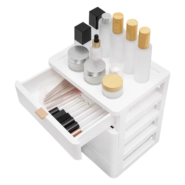 Skrivebordsorganisator, 4 Skuffer, Moderne Design,HVID