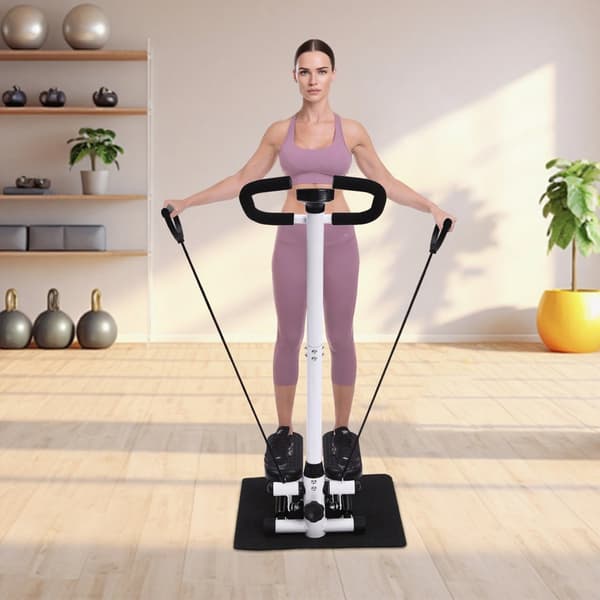 Fitness Stepper, Op-Ned Sving, Modstandsbånd,sort