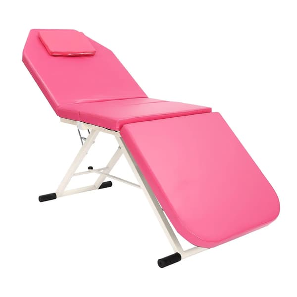 Massagebord, Ergonomisk Design, Justerbart Ryggstöd,Rosa